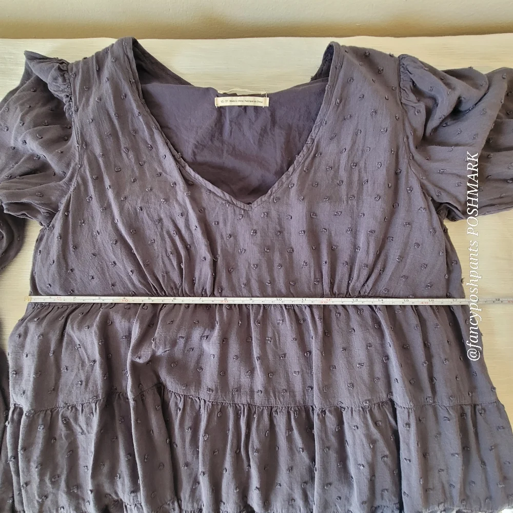 URBAN OUTFITTERS oversized comfy babydoll textured detail dress - Picture 4 of 16